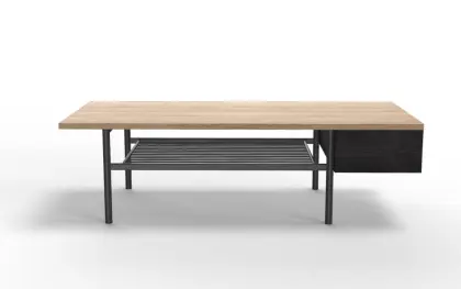 modern open shelves TV stand