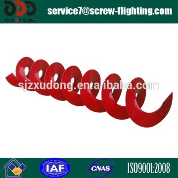 continuous twisting screw flight