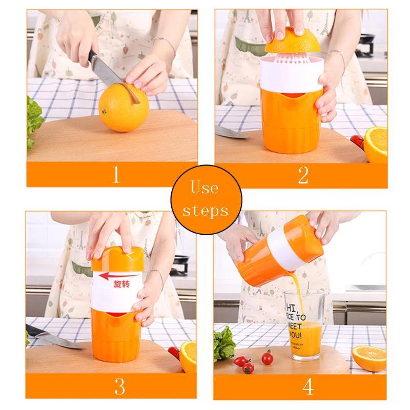 Portable Manual Citrus Juicer for Orange Lemon Fruit Squeezer 300ML Orange Juice Cup Child Outdoor Potable Juicer Machine