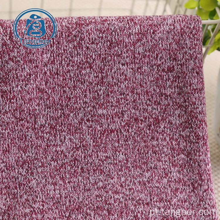 tecido de malha de lã quente 100% poliéster