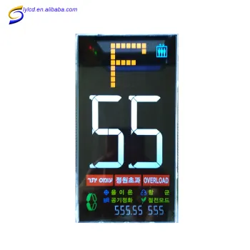 Factory Price Custom VA Black Colorful Segment LCD Panel for Elevator Display