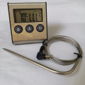 Termômetro digital de carne para cozinha com sonda de aço inoxidável