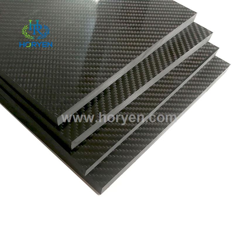 Plain twill 1-10mm 500*600mm carbon fiber board