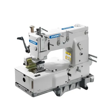 ZY 1408P Zoyer 8-needle Flat-bed Double Chain Stitch Sewing Machine with Puller