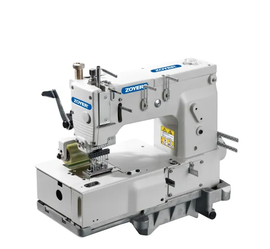 ZY 1408P Zoyer 8-needle Flat-bed Double Chain Stitch Sewing Machine with Puller