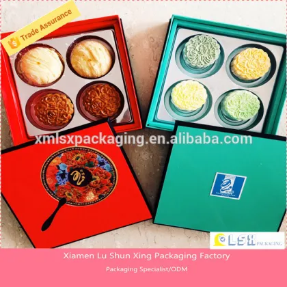 new style food grade paper mooncake packaging box