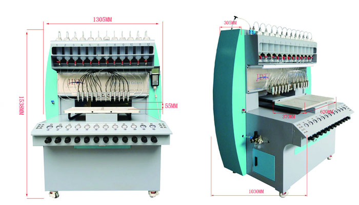 Automatesch 3D PVC Schlëssel Cover Dispensing Maschinn