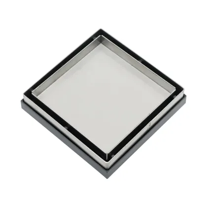 High-Quality Square Stainless Steel Concealed Shower Floor Drain with Invisible Tile Insert