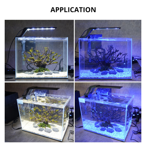 Lampu akuarium LED tangki ikan dengan kurung yang dapat disesuaikan