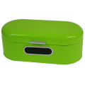 Vintage Bread Box Powder-Coated Metal Kitchen Bread Case