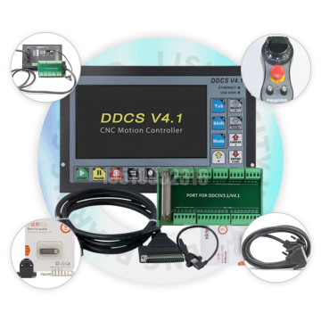 DDCS V4.1 Kit controller CNC off -line - 4 assi, 500kHz per fresatura, display da 7 pollici