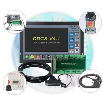 DDCS V4.1 Off-line CNC Controller Kit - 4 Axis, 500KHz for Milling Machine, 7 Inch Display