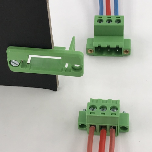 3ways 5.08 pitch through wall plug-in terminal block