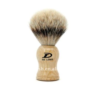 silvertip badger shaving brush with wood handle