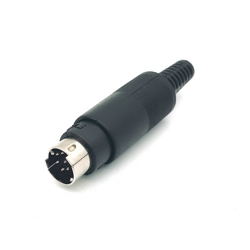 Male Mini DIN Plug Connector S-video Adapter