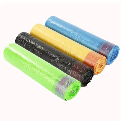 Recycled High-Strength PE Plastic Tall Kitchen Drawstring Trash Bags