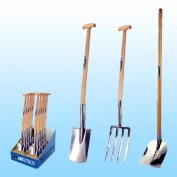 Stainless Steel Spade, Spading Fork, Square Point Shovel