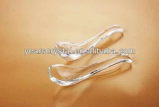 New arrival crystal glass soup spoon scoop dipper for nice gift(R-2004