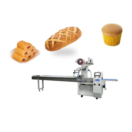 Auto Horizontal Packaging Machine for Bread, Cake, Chocolate Bars, and Fast Food Noodles