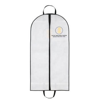 Custom Logo Non-Woven Fabric Garment Suit Bag with Handle for Dress Packing