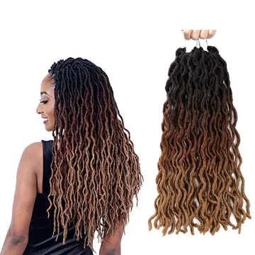 Wavy Gypsy Locs Crochet Hair  Faux Locs Crochet Hair African Roots Dreadlocs Synthetic Braiding Hair Extensions for Black Women