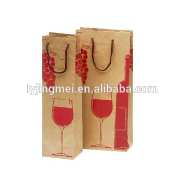good quality customied kraft paper bag for wine