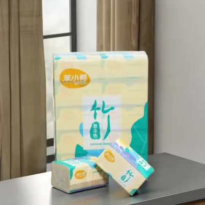 Customized Ready Stock Toilet Paper with Bamboo Pulp Facial Tissue and Natural Color Packaging