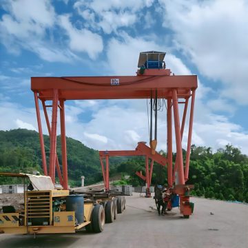 Customizable 50 Ton Double Girder Tyre Gantry Crane