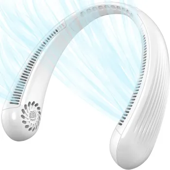Top Selling 2024: Affordable, Portable Rechargeable Neck Fans - Lightweight Cooling Solutions for On-the-Go