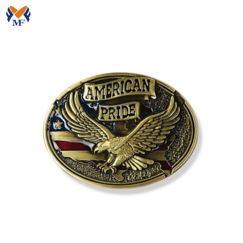 Custom Antique Bronze Belt Buckle With Logo