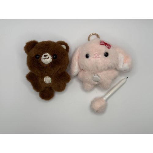 Bolígrafo complementario de peluche con diseño de animales suaves