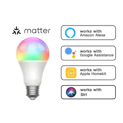 Smart RGB GCBCW E27 Light Bulb for Alexa, Google Home, and HomeKit over WiFi