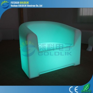 Modern Plastic Bar Chair Waterproof Luminous LED Lighted Dinning Chair