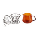 Glass Pour Over Coffee Kettle withStainless Steel Filter