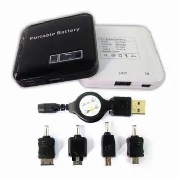 Power Banks for Mobile Phones with Four Blue LED Lights Capacity Indicator