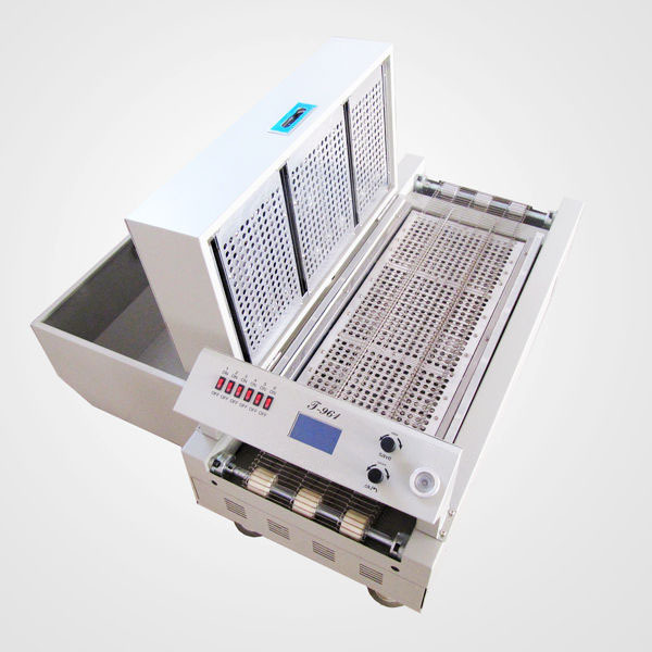 PUHUI T-961 Infrared Hot Air Reflow Oven with 6 Heating Zones for High Precision Soldering