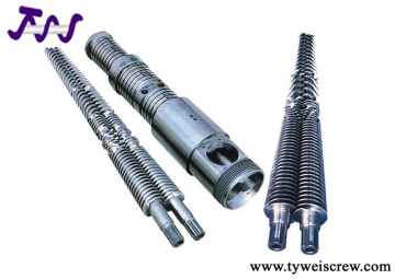 Extruder twin screw barrel, double screw barrel 