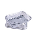 Food Grade Aluminum Foil Box Containers With Lid