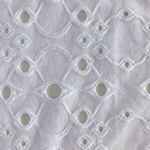 Eyelet Single Jacquard Fabric