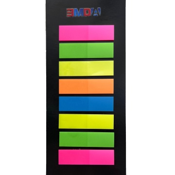 Wholesale Aesthetic 5 Color Plastic PET Office Supply Sticky Note Set