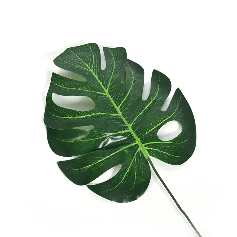 10pcs/pack L/M/S High Simulation Artificial Monstera Tropical Plant Leaf Home Party Office Store Decorations