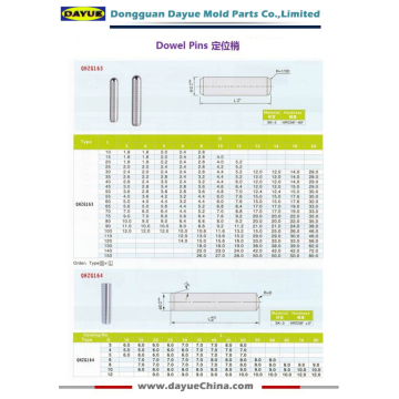 Dowel Pins are Manufactured According to JIS Standards