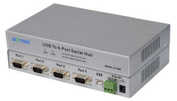 Eia Usb Serial Cable Converter +-15kv , 4-ports Usb To Rs-232 Hub