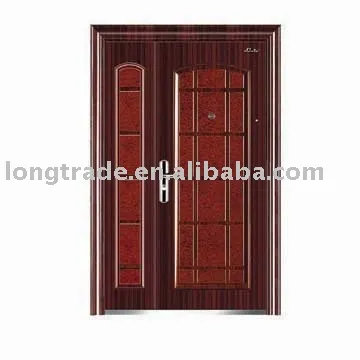 mother and son door
