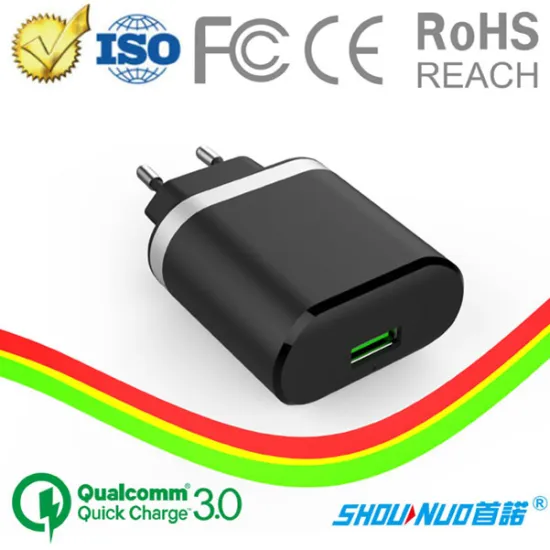 CE RoHS certificated popular single USB 5V 1.5A wall charger with 2 year warranty