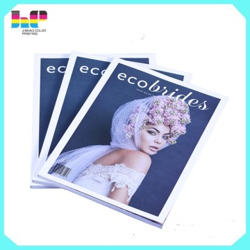Fashion full color wedding magazine printing / photo magazine book printing