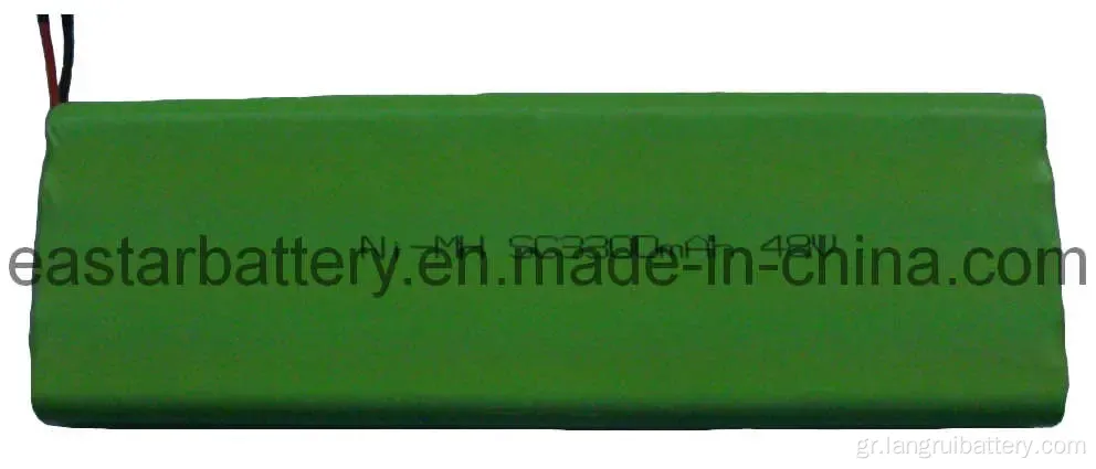 Πακέτο μπαταρίας NIMH με 48V 3300mAh