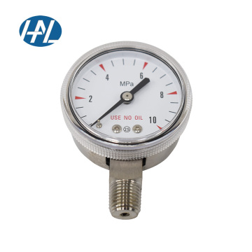 304 316 Stainless Steel Pressure Gauge - High Precision Water Pressure Gauge 0-1.6 MPA Radial