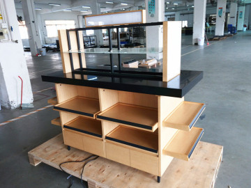 Custom Modern Shop Cosmetic Gondola Shelving Rack-2