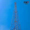 Torre de comunicação de aço angular de quatro pernas